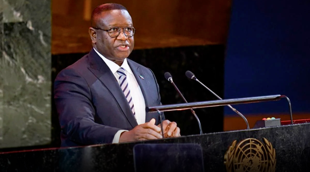 President Julius Maada Bio of Sierra Leone