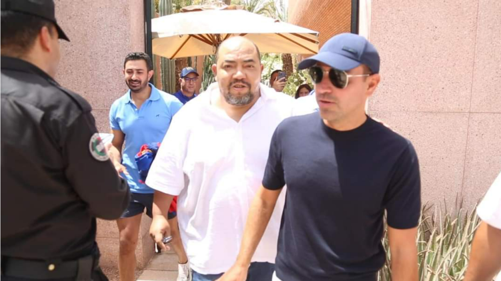 Former Barcelona manager Xavier Hernandez in Marrakech